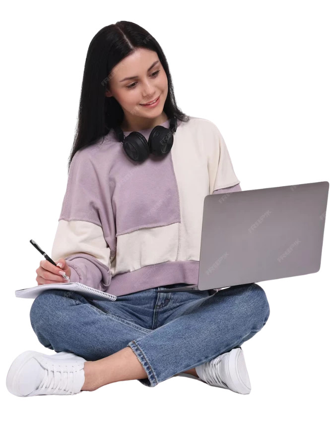 Estudiante feliz